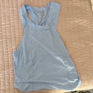 FP Movement by Free People Light Blue Racerback Tank